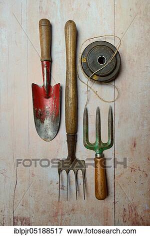 Stock Photo - Various garden tools. Fotosearch