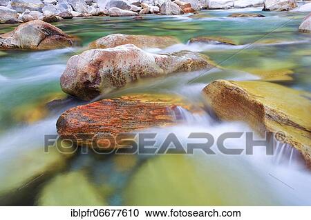Stock Image - Verzasca, Verzasca Valley, Ticino, Switzerland, Europe. Fotosearch