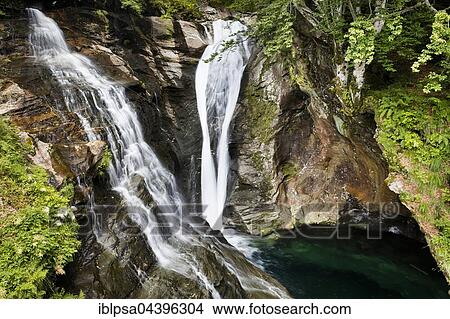 Verzasca Waterfall, Verzasca Valley, Ticino Canton, Locarno District, Switzerland, Europe View Large Photo Image Picture - Verzasca Waterfall, Verzasca Valley, Ticino Canton, Locarno District, Switzerland, Europe. Fotosearch
