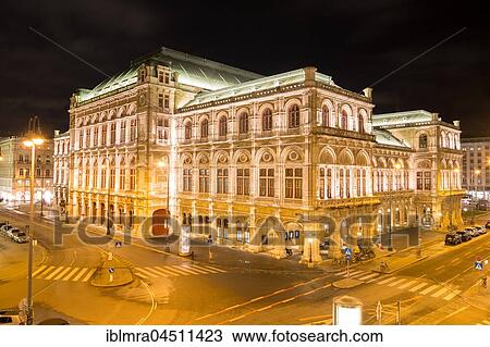 Vienna State Opera at night, Vienna, Austria, Europe View Large Photo Image Stock Image - Vienna State Opera at night, Vienna, Austria, Europe. Fotosearch