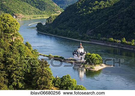 View castle Pfalzgrafenstein in the Rhine, also Pfalz near Kaub, Kaub, Rhineland-Palatinate, Germany, Europe View Large Photo Image Stock Photograph - View castle Pfalzgrafenstein in the Rhine, also Pfalz near Kaub, Kaub, Rhineland-Palatinate, Germany, Europe. Fotosearch