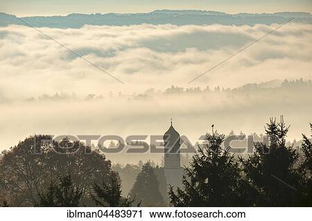 View from Ilkahöhe, Church of St. Nicholas in front of clouds, Tutzing, Fünfseenland, Upper Bavaria, Bavaria, Germany, Europe View Large Photo Image Stock Image - View from Ilkahöhe, Church of St. Nicholas in front of clouds, Tutzing, Fünfseenland, Upper Bavaria, Bavaria, Germany, Europe. Fotosearch