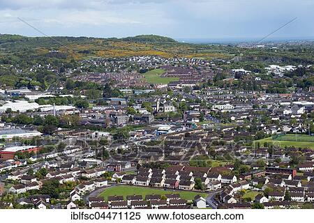 View from the Scrabo Tower in Newtownards, County Down, Northern Ireland, United Kingdom, Europe View Large Photo Image Stock Photography - View from the Scrabo Tower in Newtownards, County Down, Northern Ireland, United Kingdom, Europe. Fotosearch