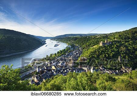 View of Bacharach on the Rhine, World Heritage Upper Middle Rhine Valley, Bacharach, Rhineland-Palatinate, Germany, Europe View Large Photo Image Stock Photography - View of Bacharach on the Rhine, World Heritage Upper Middle Rhine Valley, Bacharach, Rhineland-Palatinate, Germany, Europe. Fotosearch