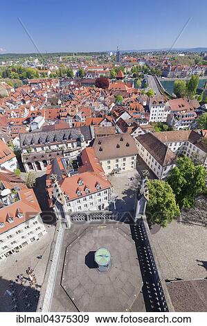 View of historic centre from cathedral, Constance, Lake Constance, Baden-Württemberg, Germany, Europe View Large Photo Image Stock Photo - View of historic centre from cathedral, Constance, Lake Constance, Baden-Württemberg, Germany, Europe. Fotosearch