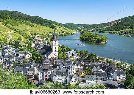 View of Lorch on the Rhine with St. Martin's Church, Rheingau, World Heritage Upper Middle Rhine Valley, Lorch, Hesse, Germany, Europe View Large Photo Image Stock Image - View of Lorch on the Rhine with St. Martin's Church, Rheingau, World Heritage Upper Middle Rhine Valley, Lorch, Hesse, Germany, Europe. Fotosearch
