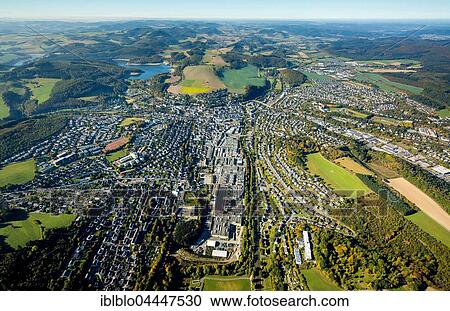 View of Meschede from 1, 000 meters above, aerial, Meschede, Sauerland, North Rhine-Westphalia, Germany, Europe View Large Photo Image Stock Image - View of Meschede from 1, 000 meters above, aerial, Meschede, Sauerland, North Rhine-Westphalia, Germany, Europe. Fotosearch