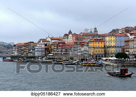 View of old town and river Douro, Porto, Portugal, Europe View Large Photo Image Stock Photo - View of old town and river Douro, Porto, Portugal, Europe. Fotosearch