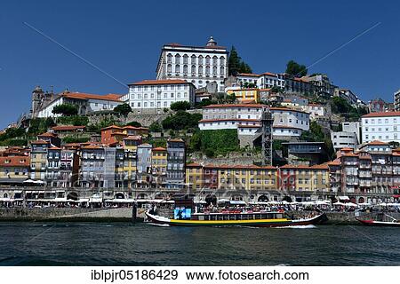 View of old town and river Douro, Porto, Portugal, Europe View Large Photo Image Stock Photo - View of old town and river Douro, Porto, Portugal, Europe. Fotosearch
