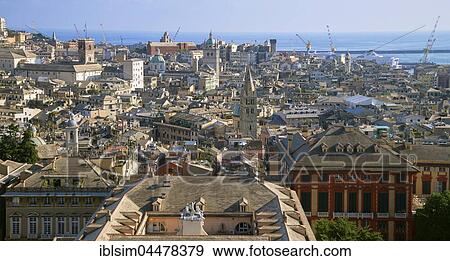 View of old town, Genoa, Liguria, Italy, Europe View Large Photo Image Stock Photo - View of old town, Genoa, Liguria, Italy, Europe. Fotosearch