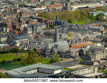 View of the city with St. Johns Church, Downtown, Limerick, County Clare, Ireland, Europe View Large Photo Image Stock Photo - View of the city with St. Johns Church, Downtown, Limerick, County Clare, Ireland, Europe. Fotosearch
