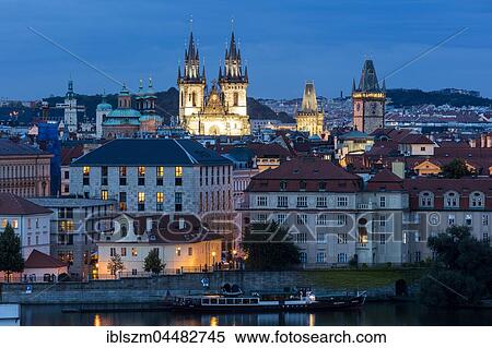 View over the towers and roofs of historic centre, Prague, Czech Republic, Europe View Large Photo Image Stock Photography - View over the towers and roofs of historic centre, Prague, Czech Republic, Europe. Fotosearch