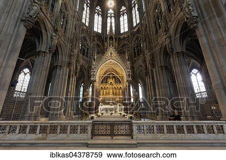 Votive Church, neo-Gothic, choir, Vienna, Austria, Europe View Large Photo Image Stock Photo - Votive Church, neo-Gothic, choir, Vienna, Austria, Europe. Fotosearch