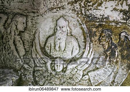 Wall carving in the Rock Monastery St. Dimitar Basarbovski dating from the 12th century, UNESCO World Heritage Site, Ivanavo, Bulgaria, Europe View Large Photo Image Stock Photo - Wall carving in the Rock Monastery St. Dimitar Basarbovski dating from the 12th century, UNESCO World Heritage Site, Ivanavo, Bulgaria, Europe. Fotosearch