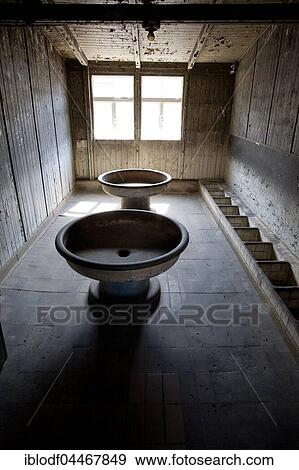 Washroom, Memorial Concentration Camp Sachsenhausen, Oranienburg, Brandenburg, Germany, Europe View Large Photo Image Stock Photo - Washroom, Memorial Concentration Camp Sachsenhausen, Oranienburg, Brandenburg, Germany, Europe. Fotosearch