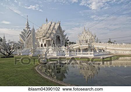 Wat Rong Khun, White Temple, Chiang Rai Province, Northern Thailand, Thailand, Asia View Large Photo Image Stock Image - Wat Rong Khun, White Temple, Chiang Rai Province, Northern Thailand, Thailand, Asia. Fotosearch