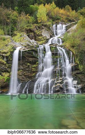 Stock Photograph - Waterfall, Ticino, Switzerland, Europe. Fotosearch