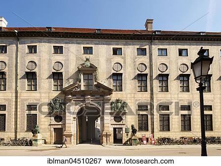 West Wing Residence, Residenzstraße, Munich, Upper Bavaria, Bavaria, Germany, Europe View Large Photo Image Stock Photo - West Wing Residence, Residenzstraße, Munich, Upper Bavaria, Bavaria, Germany, Europe. Fotosearch