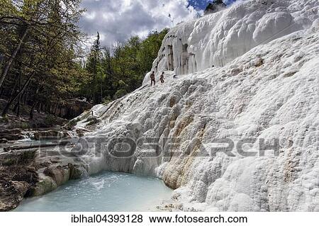 White mineral deposits, hot springs of Bagni San Filippo, Castiglione d' Orcia, Tuscany, Italy, Europe View Large Photo Image Stock Photo - White mineral deposits, hot springs of Bagni San Filippo, Castiglione d' Orcia, Tuscany, Italy, Europe. Fotosearch