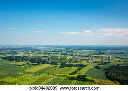 Wind farm, wind turbines, Wierciszewo, Wandhagen, Western Pomerania Province, Poland, Europe View Large Photo Image Stock Photo - Wind farm, wind turbines, Wierciszewo, Wandhagen, Western Pomerania Province, Poland, Europe. Fotosearch