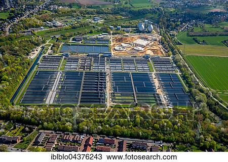 WWTP Emschermündung, Wastewater Treatment Plant, KLEM, Dinslaken, Wesel District, North Rhine-Westphalia, Germany, Europe View Large Photo Image Stock Image - WWTP Emschermündung, Wastewater Treatment Plant, KLEM, Dinslaken, Wesel District, North Rhine-Westphalia, Germany, Europe. Fotosearch
