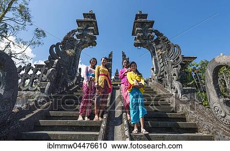 Young Balinese women, mother temple, Besakih temple, Pura Agung Besakih Penetaran, Bali-Hinduism, Banjar Besakih, Bali, Indonesia, Asia View Large Photo Image Stock Image - Young Balinese women, mother temple, Besakih temple, Pura Agung Besakih Penetaran, Bali-Hinduism, Banjar Besakih, Bali, Indonesia, Asia. Fotosearch