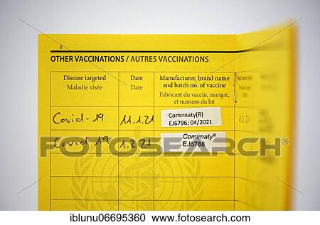 2 Covid vaccinations with vaccine Comirnaty registered in a vaccination card, COVID-19 mRNA vaccine, Bern, Switzerland, Europe View Large Photo Image Stock Image - 2 Covid vaccinations with vaccine Comirnaty registered in a vaccination card, COVID-19 mRNA vaccine, Bern, Switzerland, Europe. Fotosearch