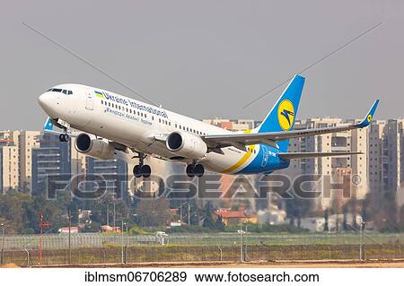 A Boeing 737-800 aircraft of Ukraine International Airlines with registration UR-UIB at Tel Aviv Airport, Israel, Asia View Large Photo Image Stock Photo - A Boeing 737-800 aircraft of Ukraine International Airlines with registration UR-UIB at Tel Aviv Airport, Israel, Asia. Fotosearch