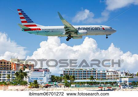A Boeing 737-800 of American Airlines with the registration N813NN at the airport St. Maarten View Large Photo Image Stock Image - A Boeing 737-800 of American Airlines with the registration N813NN at the airport St. Maarten. Fotosearch