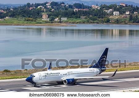A Boeing 737-800 of Blue Panorama Airlines with the registration number 9H-FRA at Corfu Airport, Greece, Europe View Large Photo Image Stock Photography - A Boeing 737-800 of Blue Panorama Airlines with the registration number 9H-FRA at Corfu Airport, Greece, Europe. Fotosearch