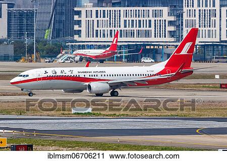 A Boeing 737-800 of Shanghai Airlines with registration number B-7397 at Shanghai Airport, China, Asia View Large Photo Image Stock Image - A Boeing 737-800 of Shanghai Airlines with registration number B-7397 at Shanghai Airport, China, Asia. Fotosearch