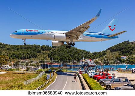 A Boeing 757-200 of Thomson Airways with the registration G-OOBB at Skiathos Airport (JSI) in Greece View Large Photo Image Stock Image - A Boeing 757-200 of Thomson Airways with the registration G-OOBB at Skiathos Airport (JSI) in Greece. Fotosearch