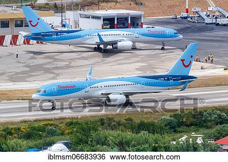 A Boeing 757-200 of Thomson Airways with the registration G-OOBB at Skiathos Airport (JSI) in Greece View Large Photo Image Stock Photograph - A Boeing 757-200 of Thomson Airways with the registration G-OOBB at Skiathos Airport (JSI) in Greece. Fotosearch