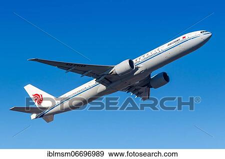 A Boeing 777-300ER aircraft of Air China with registration number B-2038 at Frankfurt Airport, Germany, Europe View Large Photo Image Stock Photo - A Boeing 777-300ER aircraft of Air China with registration number B-2038 at Frankfurt Airport, Germany, Europe. Fotosearch