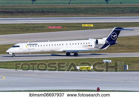 A Bombardier CRJ-900 of Lufthansa CityLine with the registration D-ACNO at Munich Airport, Germany, Europe View Large Photo Image Stock Photo - A Bombardier CRJ-900 of Lufthansa CityLine with the registration D-ACNO at Munich Airport, Germany, Europe. Fotosearch