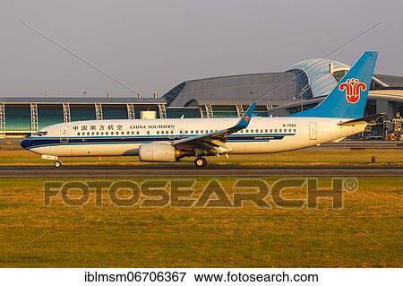 A China Southern Airlines Boeing 737-800 aircraft with registration number B-1582 at Guangzhou Airport, China, Asia View Large Photo Image Stock Photo - A China Southern Airlines Boeing 737-800 aircraft with registration number B-1582 at Guangzhou Airport, China, Asia. Fotosearch