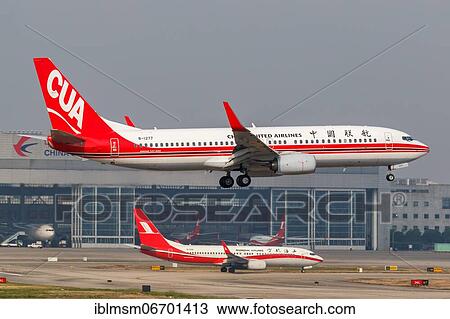 A China United Airlines CUA Boeing 737-800 aircraft with registration number B-1277 at Shanghai Airport, China, Asia View Large Photo Image Stock Image - A China United Airlines CUA Boeing 737-800 aircraft with registration number B-1277 at Shanghai Airport, China, Asia. Fotosearch