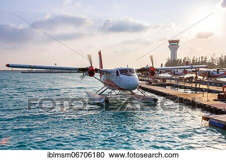A De Havilland Canada DHC-6-300 Twin Otter of TMA, Trans Maldivian Airways with registration 8Q-MAH at Male Airport, Maldives, Asia View Large Photo Image Stock Image - A De Havilland Canada DHC-6-300 Twin Otter of TMA, Trans Maldivian Airways with registration 8Q-MAH at Male Airport, Maldives, Asia. Fotosearch