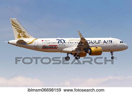 A Gulf Air Airbus A320neo aircraft with registration A9C-TE at Athens Airport, Greece, Europe View Large Photo Image Stock Photo - A Gulf Air Airbus A320neo aircraft with registration A9C-TE at Athens Airport, Greece, Europe. Fotosearch
