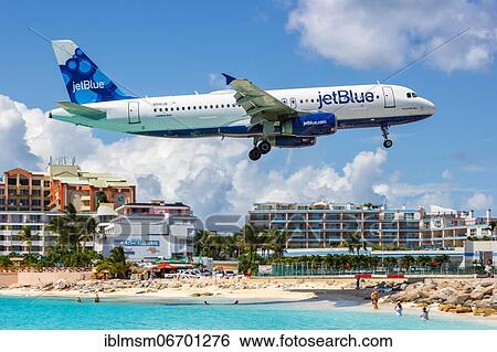 A JetBlue Airways Airbus A320 with registration N510JB lands at St. Maarten airport View Large Photo Image Stock Photograph - A JetBlue Airways Airbus A320 with registration N510JB lands at St. Maarten airport. Fotosearch