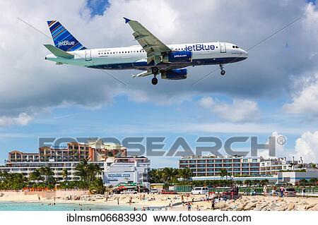 A JetBlue Airways Airbus A320 with the registration N632JB lands at the airport of St. Maarten View Large Photo Image Stock Image - A JetBlue Airways Airbus A320 with the registration N632JB lands at the airport of St. Maarten. Fotosearch