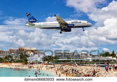 A JetBlue Airways Airbus A320 with the registration N597JB lands at the airport of St. Maarten View Large Photo Image Stock Image - A JetBlue Airways Airbus A320 with the registration N597JB lands at the airport of St. Maarten. Fotosearch