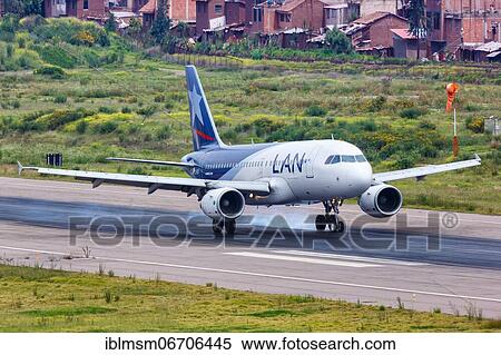 A LAN Airbus A319 with the registration CC-BCF takes off from Cuzco Airport, Peru, South America View Large Photo Image Stock Photography - A LAN Airbus A319 with the registration CC-BCF takes off from Cuzco Airport, Peru, South America. Fotosearch