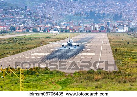 A LAN Airbus aircraft lands at Cuzco airport, Peru, South America View Large Photo Image Stock Photography - A LAN Airbus aircraft lands at Cuzco airport, Peru, South America. Fotosearch
