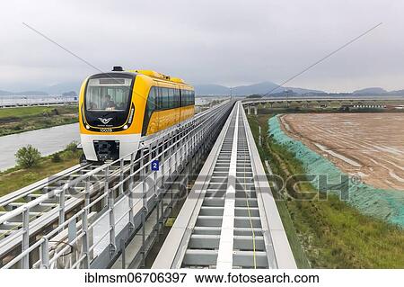 A Maglev train at Seoul Incheon Airport, South Korea, Asia View Large Photo Image Stock Photo - A Maglev train at Seoul Incheon Airport, South Korea, Asia. Fotosearch