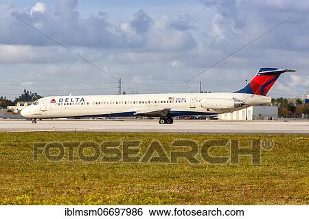 A McDonnell Douglas MD-88 aircraft of Delta Air Lines with registration N963DL at Miami Airport (MIA), USA, North America View Large Photo Image Stock Photograph - A McDonnell Douglas MD-88 aircraft of Delta Air Lines with registration N963DL at Miami Airport (MIA), USA, North America. Fotosearch