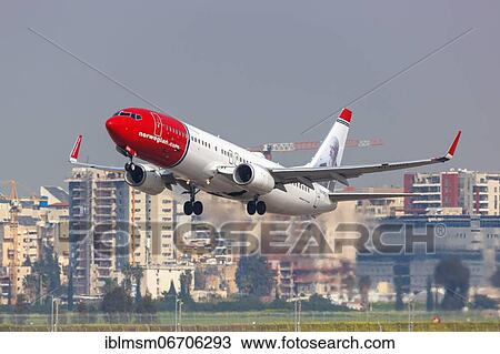 A Norwegian Boeing 737-800 aircraft with registration number EI-GBG at Tel Aviv Airport, Israel, Asia View Large Photo Image Stock Image - A Norwegian Boeing 737-800 aircraft with registration number EI-GBG at Tel Aviv Airport, Israel, Asia. Fotosearch
