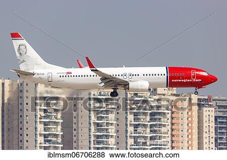 A Norwegian Boeing 737-800 aircraft with registration EI-FHE at Tel Aviv Airport, Israel, Asia View Large Photo Image Stock Photo - A Norwegian Boeing 737-800 aircraft with registration EI-FHE at Tel Aviv Airport, Israel, Asia. Fotosearch