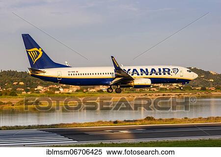 A Ryanair Boeing 737-800 with registration number 9H-QBB at Corfu Airport, Greece, Europe View Large Photo Image Stock Photography - A Ryanair Boeing 737-800 with registration number 9H-QBB at Corfu Airport, Greece, Europe. Fotosearch