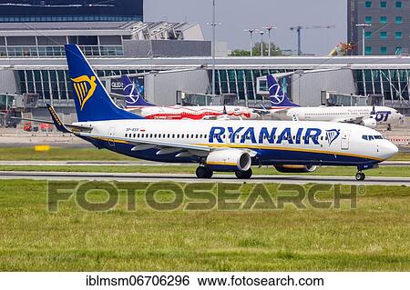 A Ryanair Sun Boeing 737-800 aircraft with registration SP-RSS at Warsaw Airport, Poland, Europe View Large Photo Image Stock Photograph - A Ryanair Sun Boeing 737-800 aircraft with registration SP-RSS at Warsaw Airport, Poland, Europe. Fotosearch